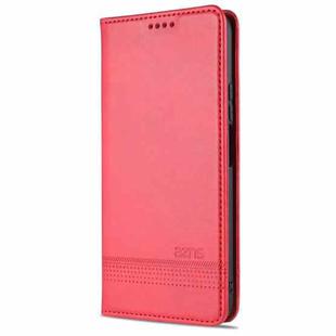 For vivo Y52s AZNS Magnetic Calf Texture Horizontal Flip Leather Case with Card Slots & Holder & Wallet(Red)