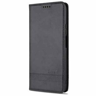 For vivo Y52s AZNS Magnetic Calf Texture Horizontal Flip Leather Case with Card Slots & Holder & Wallet(Black)