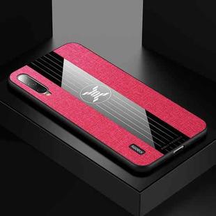 For Xiaomi Mi CC9e XINLI Stitching Cloth Texture Shockproof TPU Protective Case(Red)