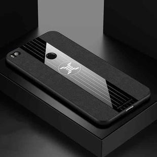 For Xiaomi Mi Max 2 XINLI Stitching Cloth Texture Shockproof TPU Protective Case(Black)