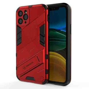 For iPhone 11 Pro Punk Armor 2 in 1 PC + TPU Shockproof Case with Invisible Holder (Red)