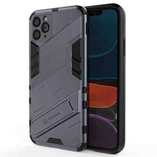 For iPhone 11 Pro Max Punk Armor 2 in 1 PC + TPU Shockproof Case with Invisible Holder (Grey)