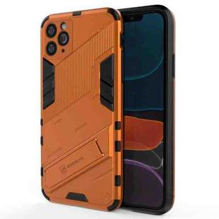 For iPhone 11 Pro Max Punk Armor 2 in 1 PC + TPU Shockproof Case with Invisible Holder (Orange)