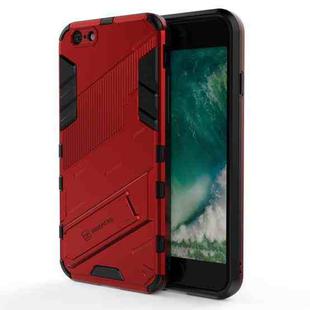 Punk Armor 2 in 1 PC + TPU Shockproof Case with Invisible Holder For iPhone 6 & 6s(Red)