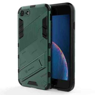 Punk Armor 2 in 1 PC + TPU Shockproof Case with Invisible Holder For iPhone 7 & 8(Green)