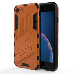 Punk Armor 2 in 1 PC + TPU Shockproof Case with Invisible Holder For iPhone 7 & 8(Orange)