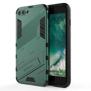 Punk Armor 2 in 1 PC + TPU Shockproof Case with Invisible Holder For iPhone 7 Plus & 8  Plus(Green)