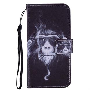 For iPhone 11 Pro Coloured Drawing Pattern Horizontal Flip Leather Case with Holder & Card Slots & Wallet(Chimpanzee)
