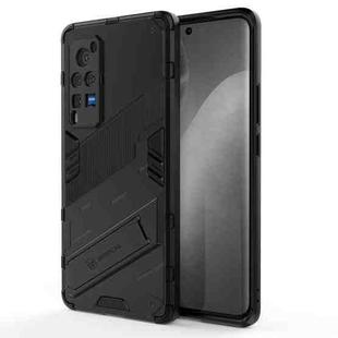 Punk Armor 2 in 1 PC + TPU Shockproof Case with Invisible Holder For vivo X60 Pro(Black)