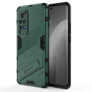 Punk Armor 2 in 1 PC + TPU Shockproof Case with Invisible Holder For vivo X60 Pro(Green)