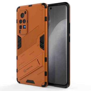 Punk Armor 2 in 1 PC + TPU Shockproof Case with Invisible Holder For vivo X60 Pro(Orange)