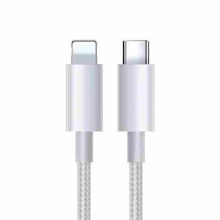 JOYROOM S-1024M5 2.4A PD USB-C / Type-C to 8 Pin Charging + Transmission Nylon Braided Data Cable, Cable Length: 1m