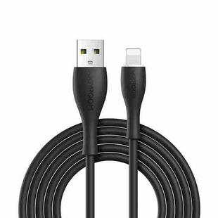 JOYROOM S-1030M8 M8 Bowling Series 2.4A USB to 8 Pin TPE Charging Transmission Data Cable, Cable Length:1m(Black)