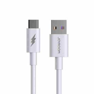 JOYROOM S-1050M7 5A USB to USB-C / Type-C Super Fast Charging Data Cable, Cable Length: 1m(White)