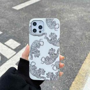 For iPhone 12 mini IMD Half-coverage TPU Protective Case (White Tiger)