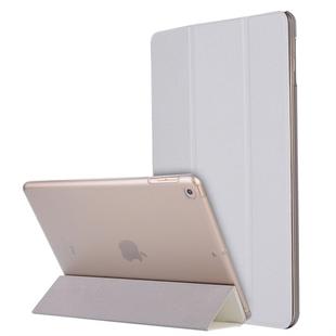 For iPad 10.2 2021 / 2020 / 2019 Silk Texture Horizontal Flip Magnetic PU Leather Case, with Three-folding Holder & Sleep / Wake-up Function(White)
