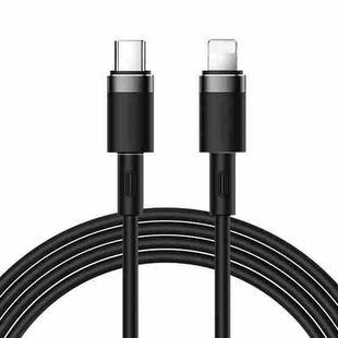 JOYROOM S-1224N9 20W 2.4A USB-C / Type-C to 8 Pin Liquid Silicone Data Cable, Cable Length: 1.2m(Black)