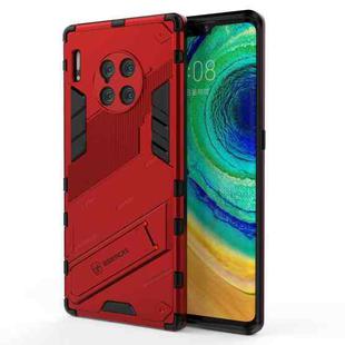 For Huawei Mate 30 Pro Punk Armor 2 in 1 PC + TPU Shockproof Case with Invisible Holder(Red)