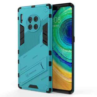 For Huawei Mate 40 Pro Punk Armor 2 in 1 PC + TPU Shockproof Case with Invisible Holder(Blue)