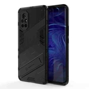 For Huawei Nova 8 Punk Armor 2 in 1 PC + TPU Shockproof Case with Invisible Holder(Black)