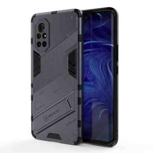 For Huawei Nova 8 Punk Armor 2 in 1 PC + TPU Shockproof Case with Invisible Holder(Grey)