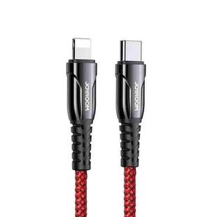 JOYROOM S-1224K1 20W Type-C / USB-C to 8 Pin Braid Fast Charging Cable, Length: 1.2m(Red)