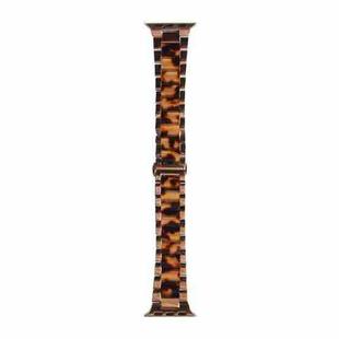 WIWU Resin Watch Band For Apple Watch Ultra 49mm&Watch Ultra 2 49mm / Series 9&8&7 45mm / SE 3&SE 2&6&SE&5&4 44mm / 3&2&1 42mm(Tortoiseshell)