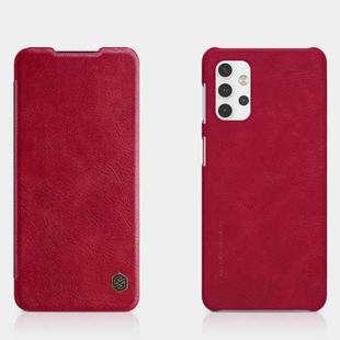 For Samsung Galaxy A32 5G NILLKIN QIN Series Crazy Horse Texture Horizontal Flip Leather Case with Card Slot(Red)