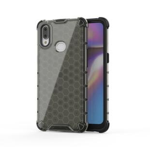 For Galaxy A10s Shockproof Honeycomb PC + TPU Case(Black)