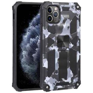 For iPhone 11 Pro Camouflage Armor Shockproof TPU + PC Magnetic Protective Case with Holder  (Grey)