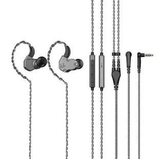 Remax RM-833 Metal HIFI Triple-driver Wired Earphone, Length: 1.2m(Grey)