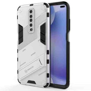 For Xiaomi Redmi K30 Punk Armor 2 in 1 PC + TPU Shockproof Case with Invisible Holder(White)