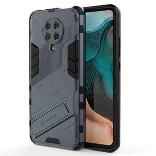 For Xiaomi Redmi K30 Pro Punk Armor 2 in 1 PC + TPU Shockproof Case with Invisible Holder(Grey)