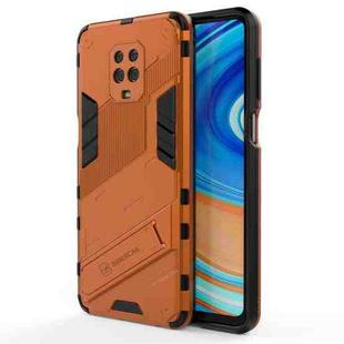 For Xiaomi Redmi Note 9 Pro Max Punk Armor 2 in 1 PC + TPU Shockproof Case with Invisible Holder (Orange)