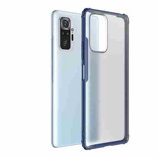 For Xiaomi Redmi Note 10 Pro Four-corner Shockproof TPU + PC Protective Case(Blue)