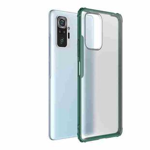 For Xiaomi Redmi Note 10 Pro Four-corner Shockproof TPU + PC Protective Case(Green)