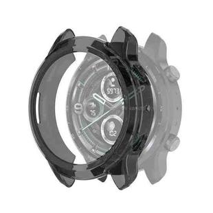 For TicWatch Pro 3 / Pro 3 Lite Half Coverage Hollowed TPU Protective Case(Transparent Black)
