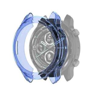 For TicWatch Pro 3 / Pro 3 Lite Half Coverage Hollowed TPU Protective Case(Transparent Blue)