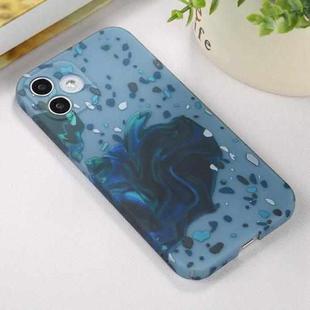 Shockproof Painted PC Protective Case For iPhone 12(Blue)