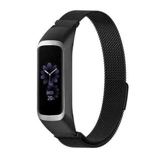 For Samsung Galaxy Fit 2 SM-R220 Milanese Watch Band(Black)