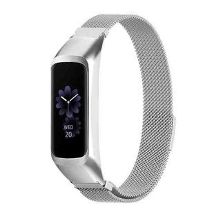For Samsung Galaxy Fit 2 SM-R220 Milanese Watch Band(Silver)