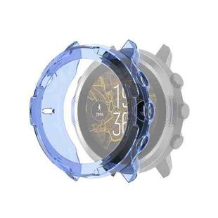 For Suunto 7 Half Coverage Hollowed TPU Protective Case(Transparent Blue)