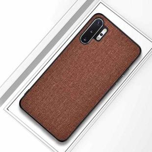 For Samsung Galaxy A32 5G Shockproof Cloth Texture PC + TPU Protective Case(Brown)