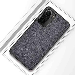 For Xiaomi Redmi K40 / K40 Pro / K40 Pro+ Shockproof Cloth Texture PC + TPU Protective Case(Grey)