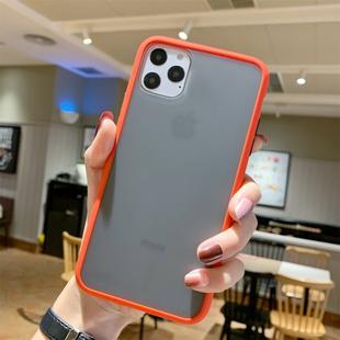 For iPhone 11 Shockproof Solid Color Border Protective Case(Orange)