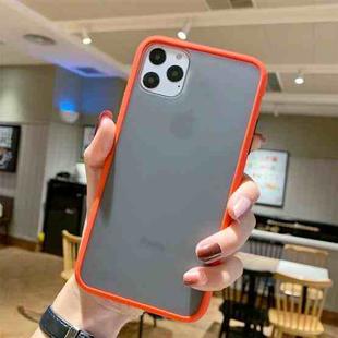 For iPhone 11 Pro Max Shockproof Solid Color Border Protective Case(Orange)