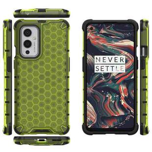For  OnePlus 9 Shockproof Honeycomb PC + TPU Case(Green)