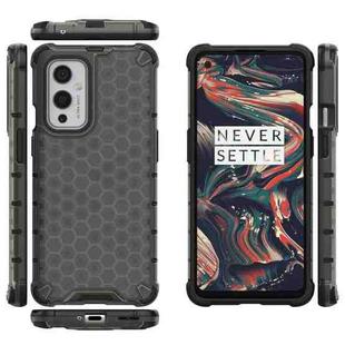 For  OnePlus 9 Shockproof Honeycomb PC + TPU Case(Black)