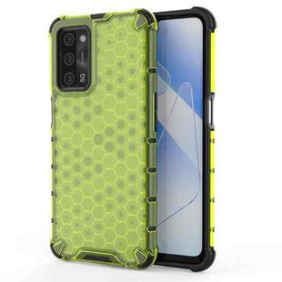 For  OPPO A55 5G Shockproof Honeycomb PC + TPU Case(Green)
