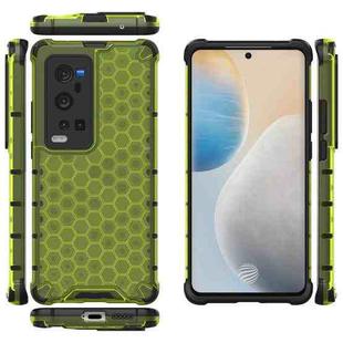 For  vivo X60 Pro+ 5G Shockproof Honeycomb PC + TPU Case(Green)